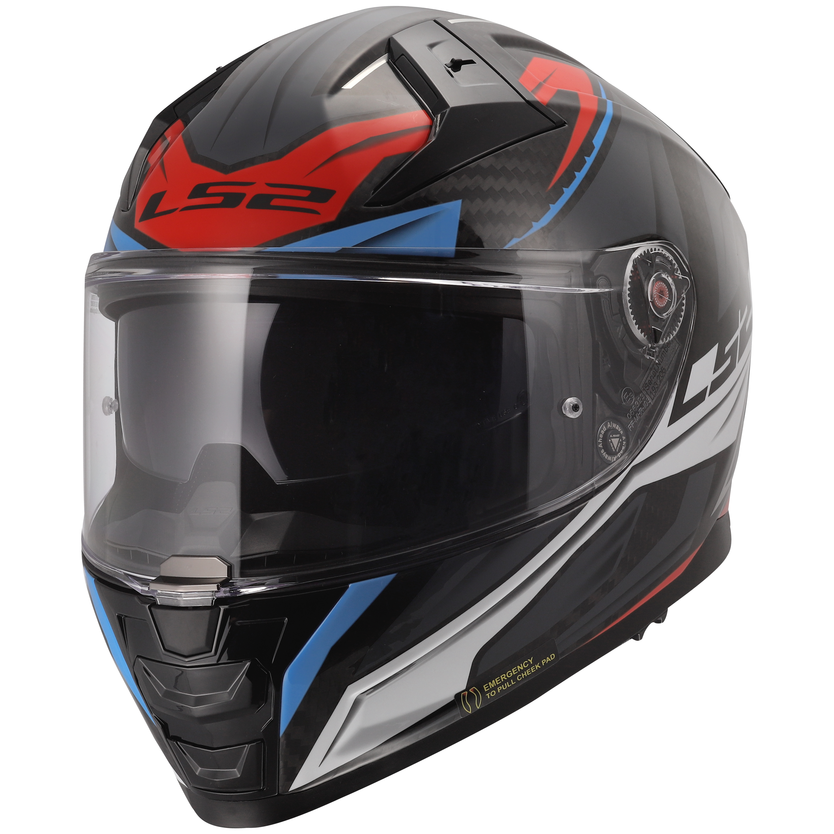LS2 FF811 VECTOR II C SAVAGE WHITE BLUE RED 168115426 (3)